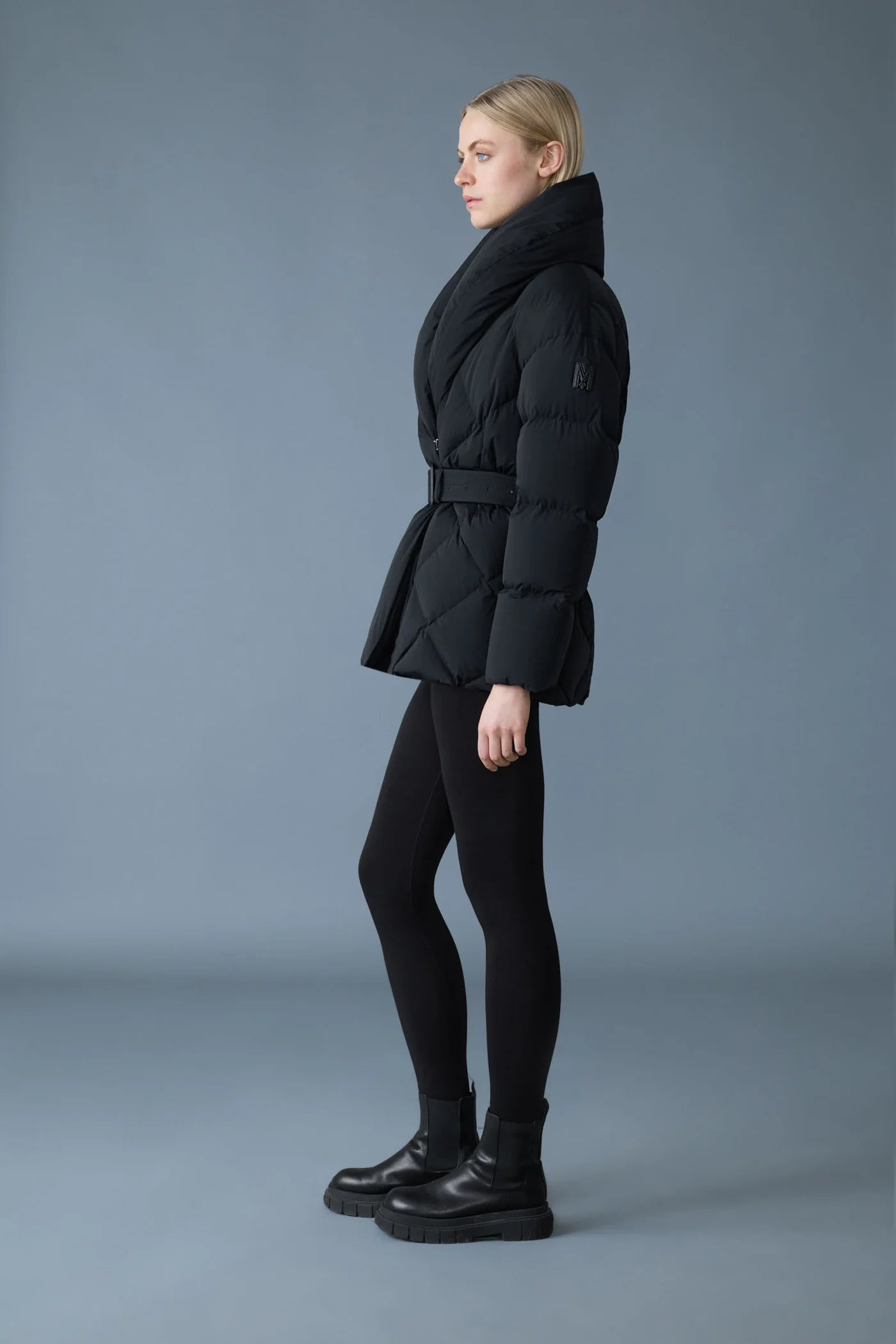 Mackage OLIVE-Z Down Belted Jacket With Shawl Collar