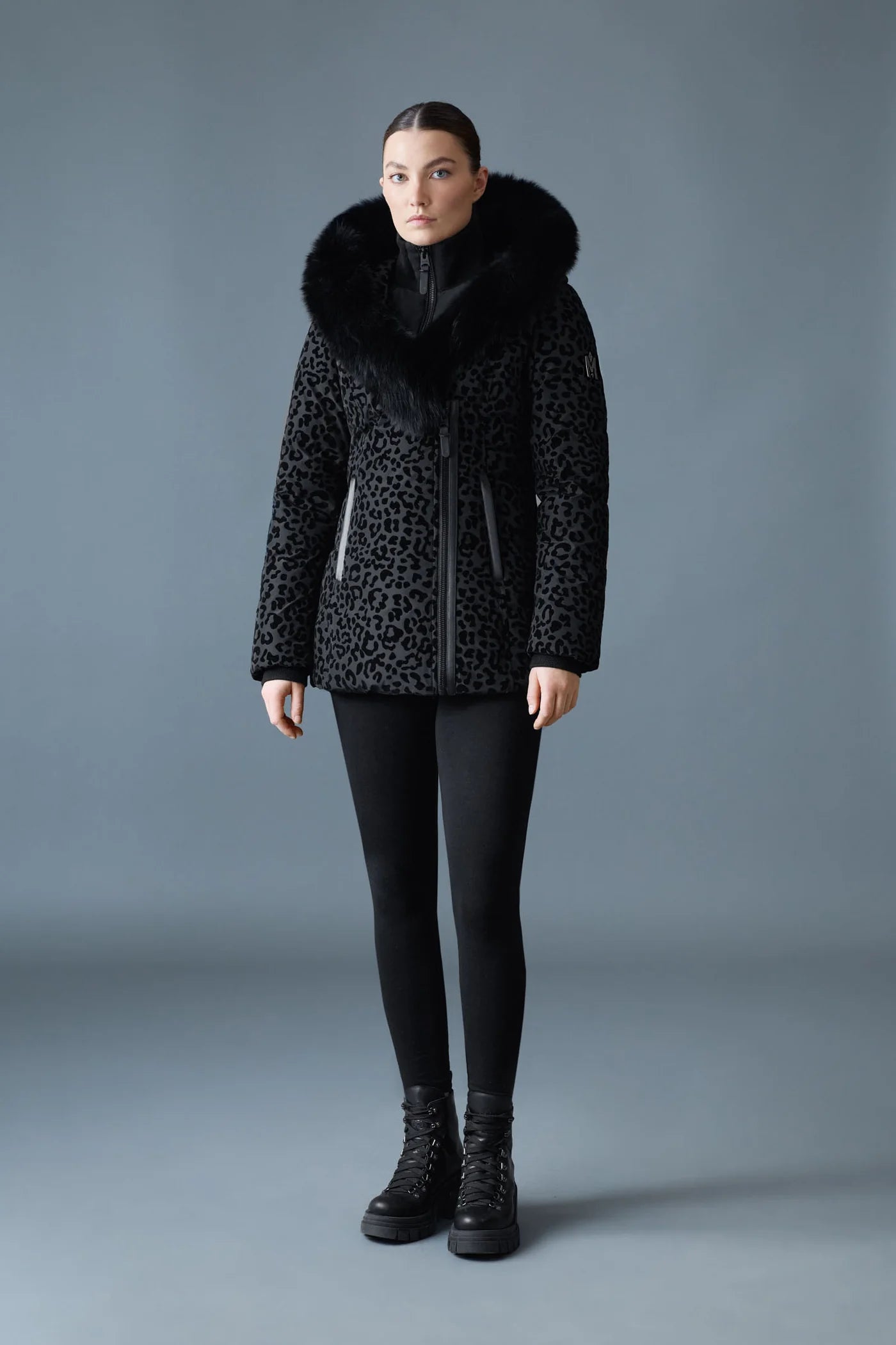 Mackage ADALI-FLP Down Coat with Natural Fur Signature Mackage Collar