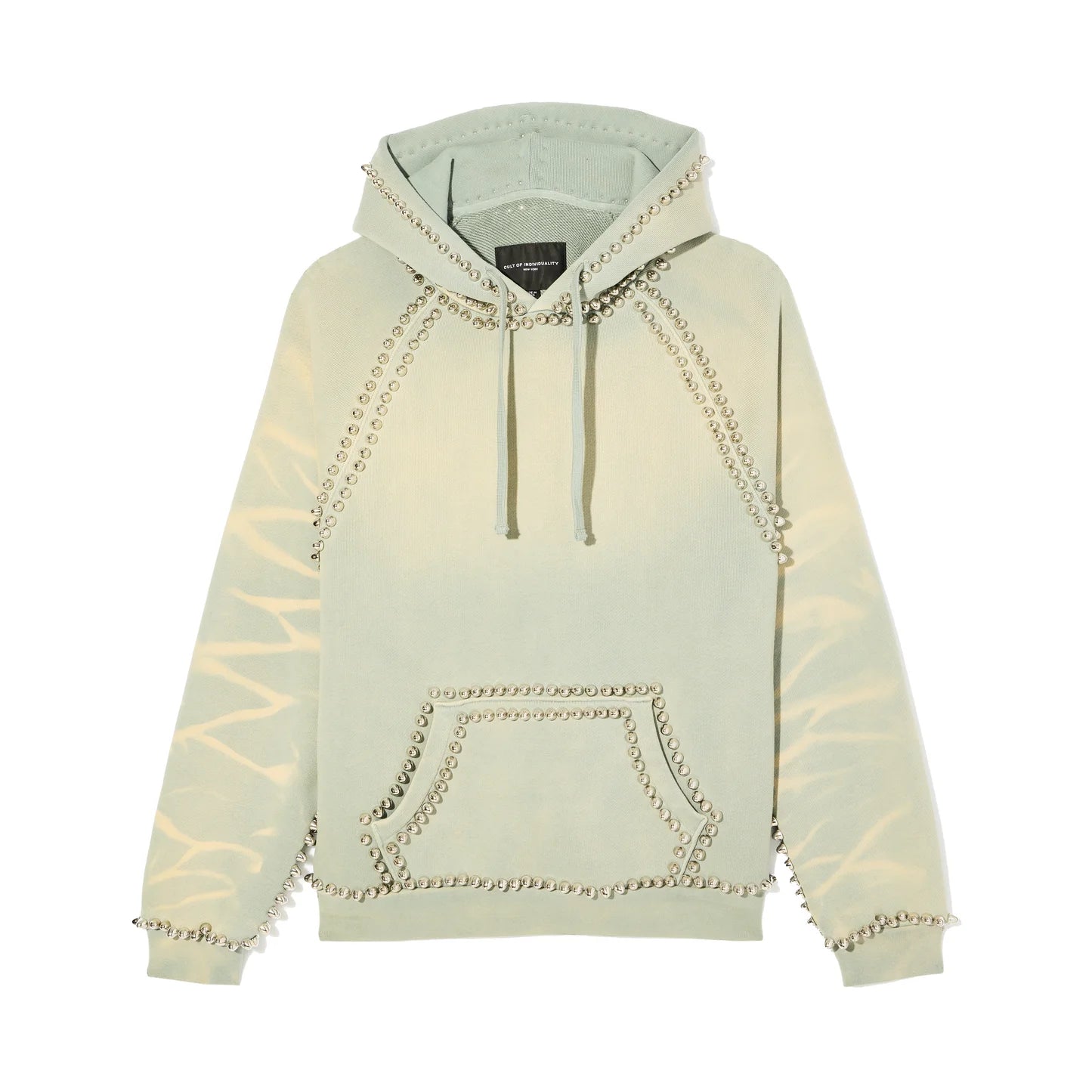 Cult Of Individuality Pullover Novelty Hoody in Smog