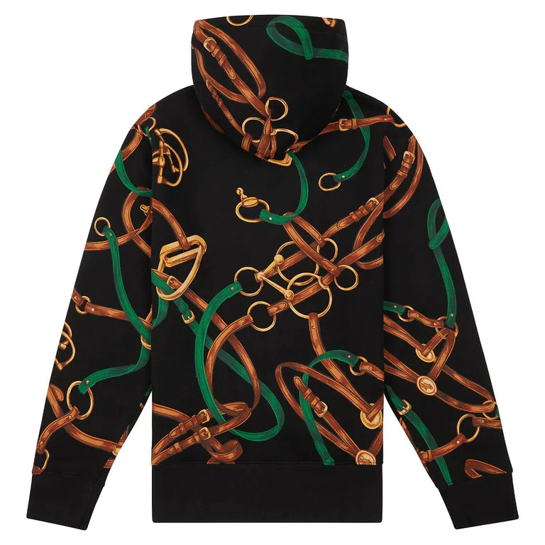 Polo Ralph Lauren Bridle-Print Fleece Hoodie