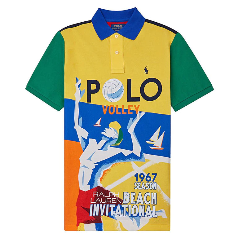 Polo Ralph Lauren Classic Fit Mesh Graphic Polo Shirt