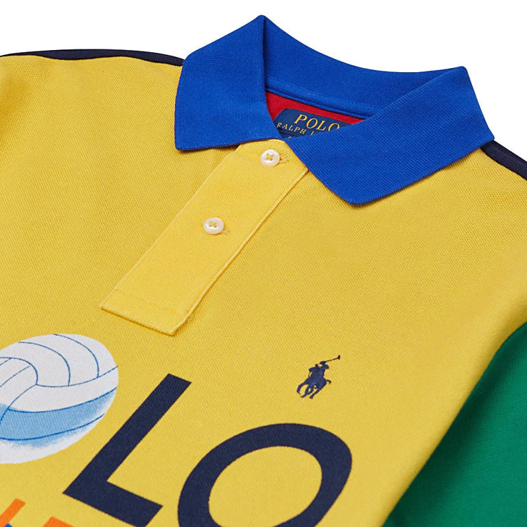 Polo Ralph Lauren Classic Fit Mesh Graphic Polo Shirt