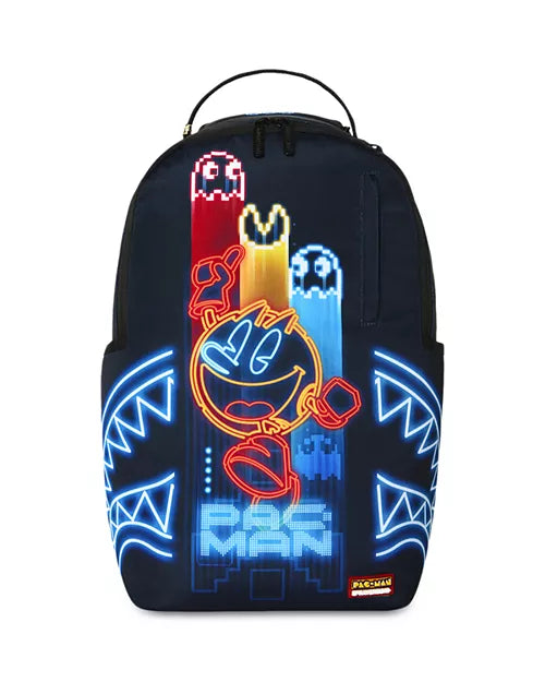 Sprayground Pac-Man Neon Shark Backpack