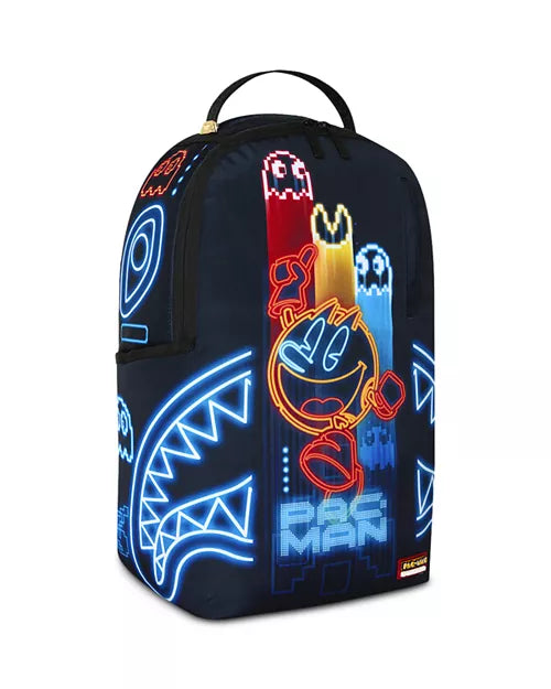 Sprayground Pac-Man Neon Shark Backpack
