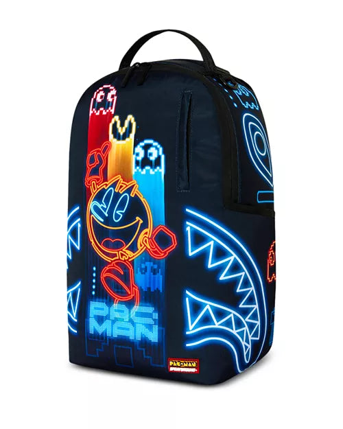 Sprayground Pac-Man Neon Shark Backpack