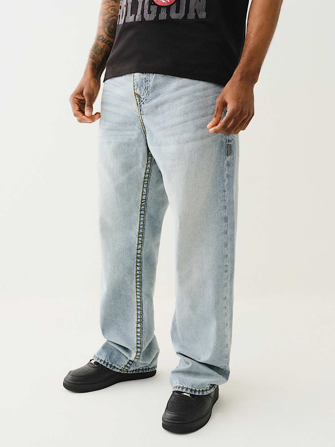 True Religion Vinny Quad Logo Super T Jeans