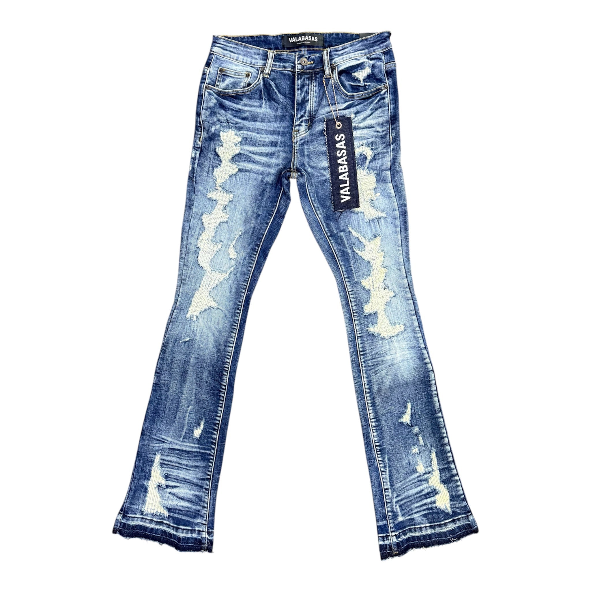 Valabasas “Tearaway” Dark Blue Wash Jeans