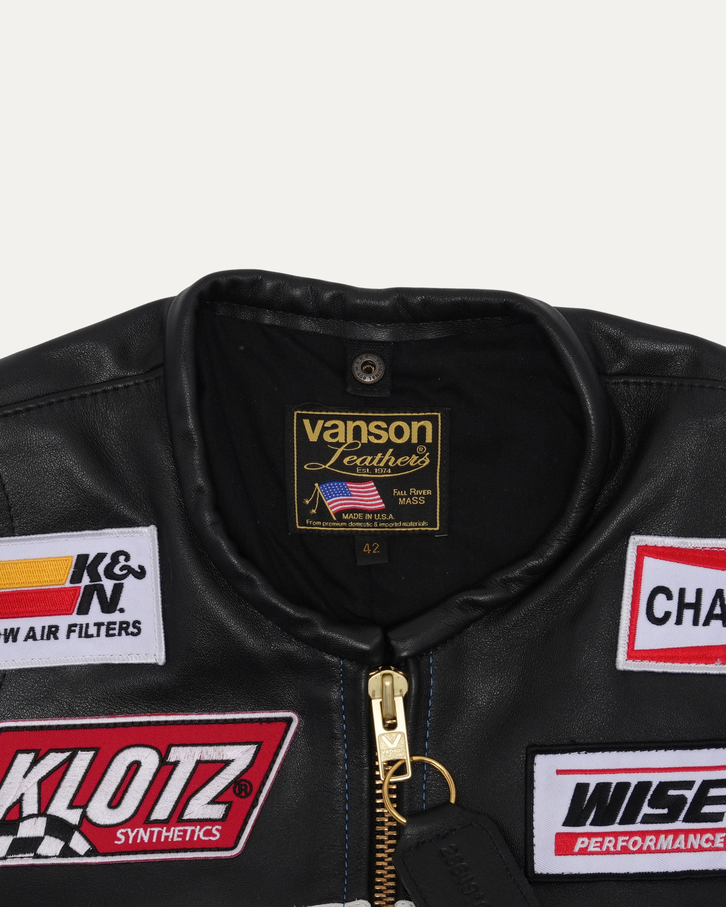 Vanson Men’s Performance Leather Jacket