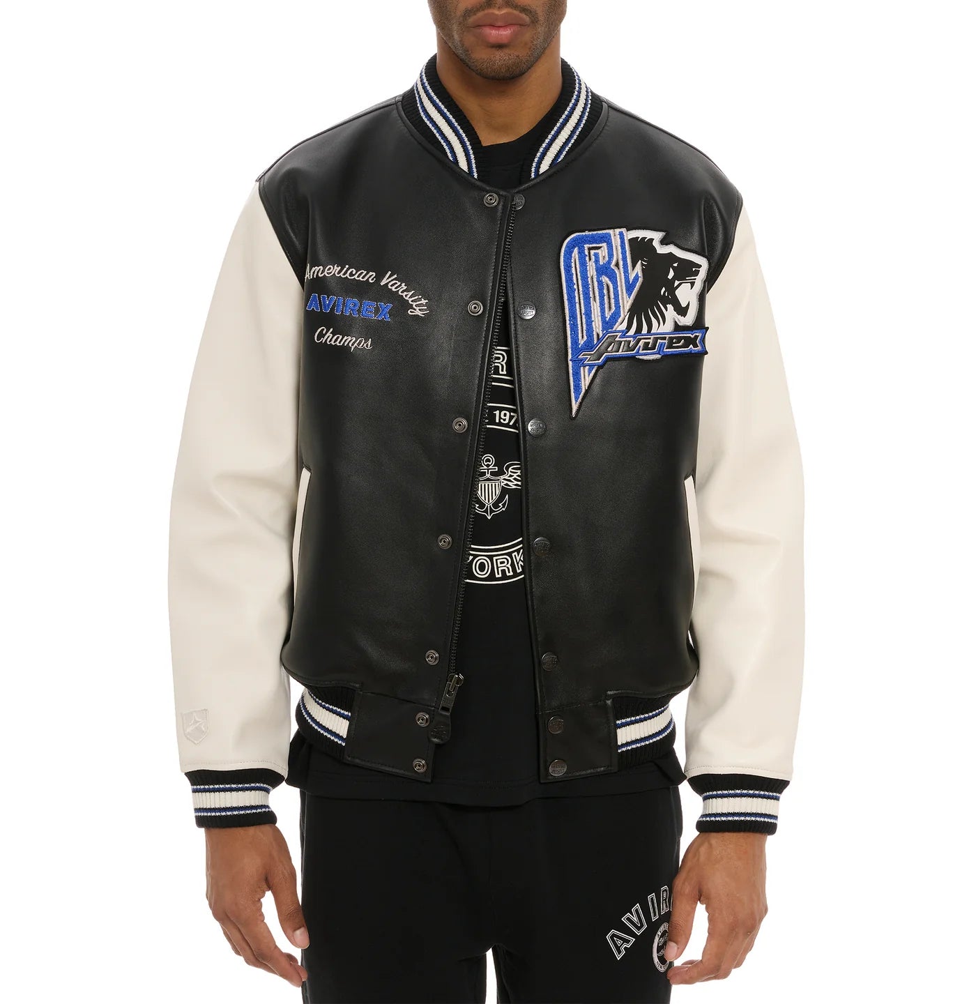 Avirex Black Lions Varsity Jacket