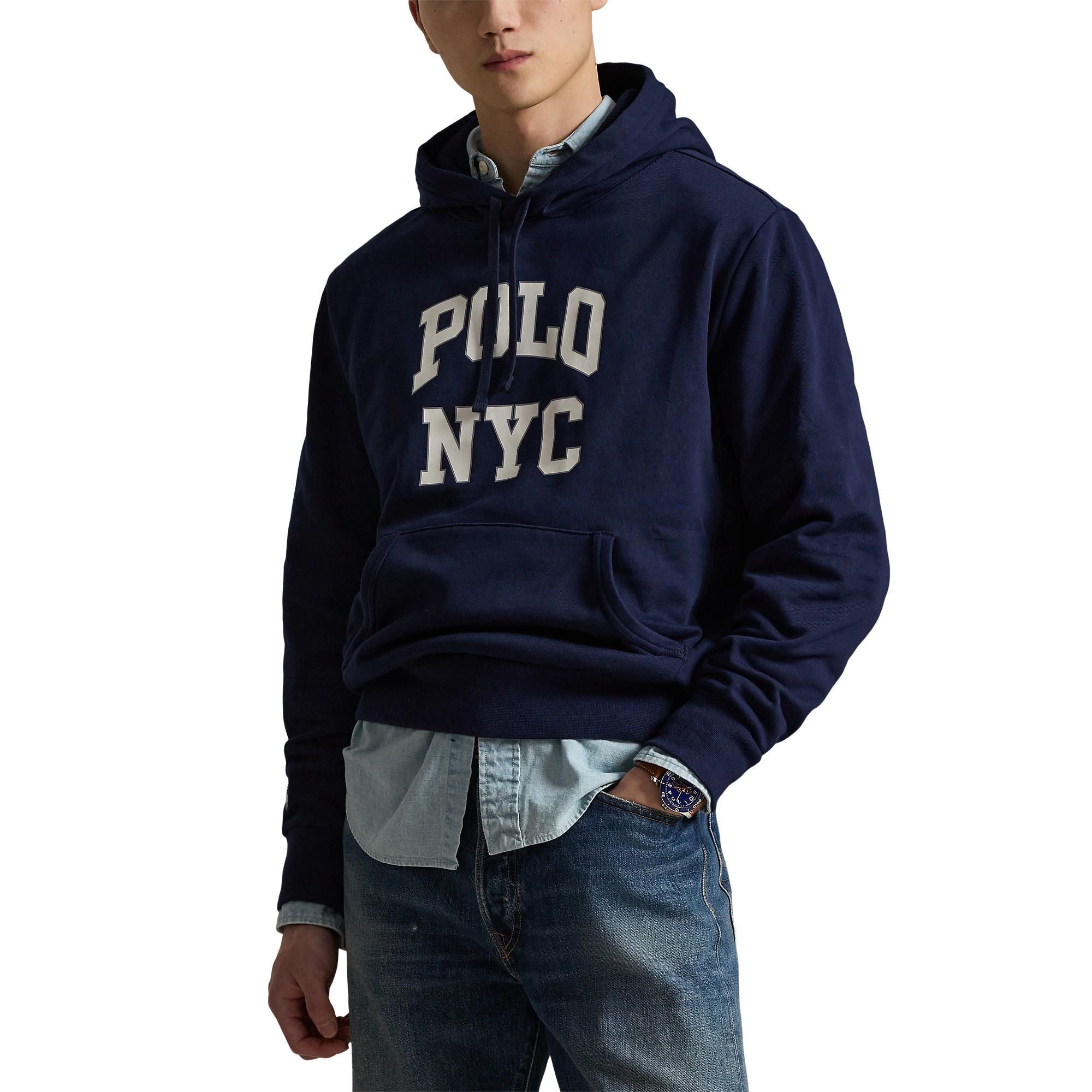 Polo Ralph Lauren Fleece Graphic Hoodie - Blue Jeans