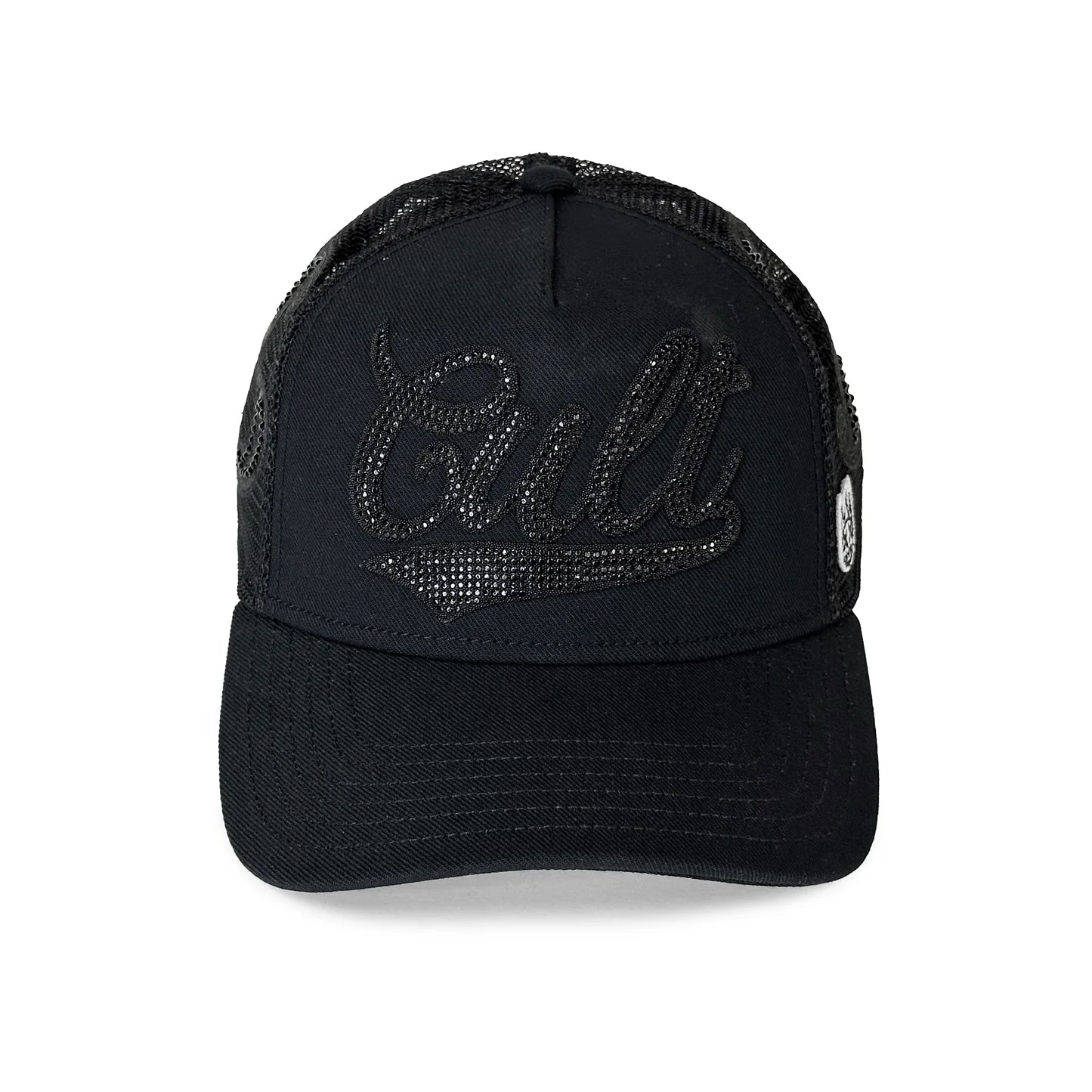 Cult Of Individuality Crystal Paisley  Shimuchan Logo Mesh Back Trucker Hat - Blue Jeans