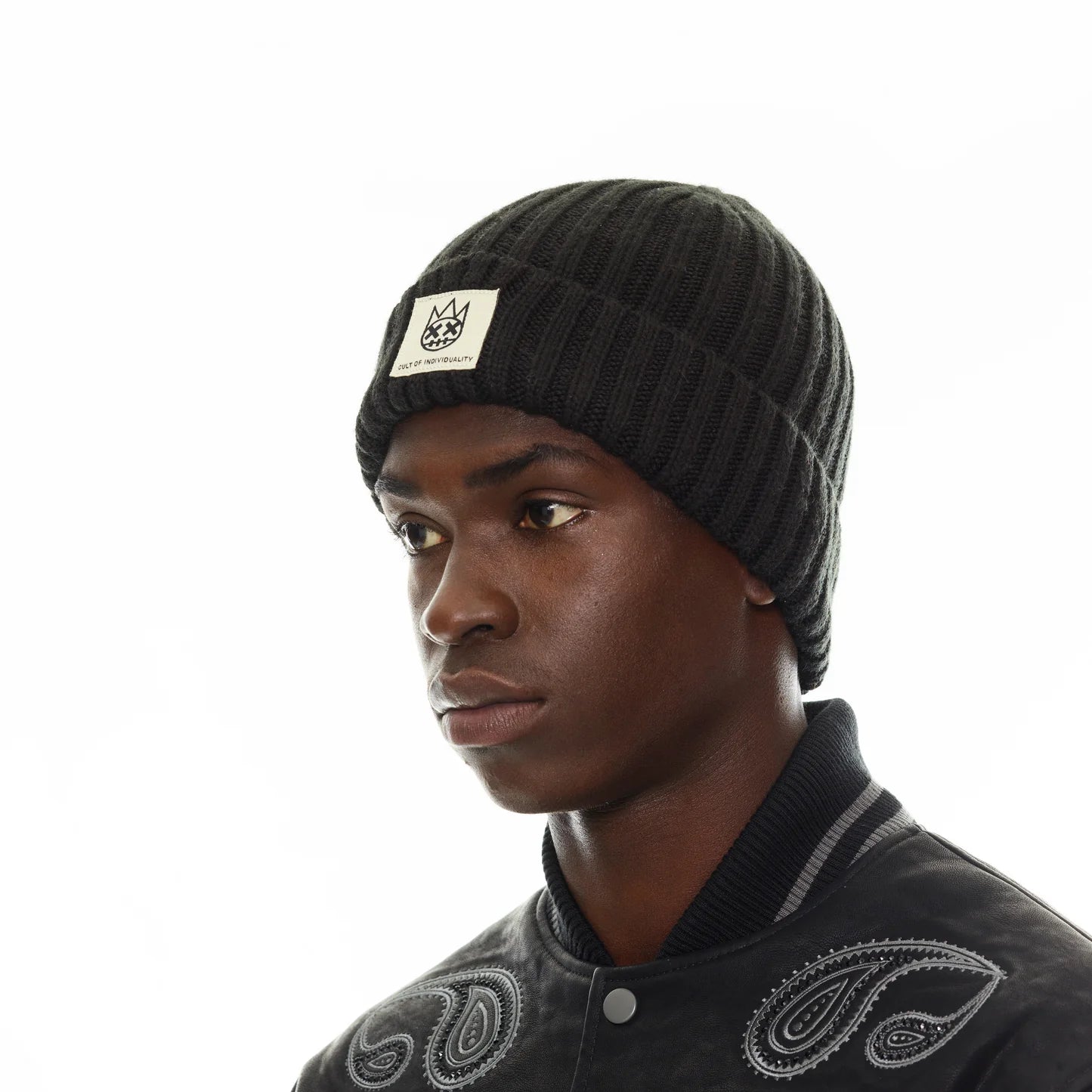 Cult Of Individuality Shimuchan logo Knit Hat - Blue Jeans