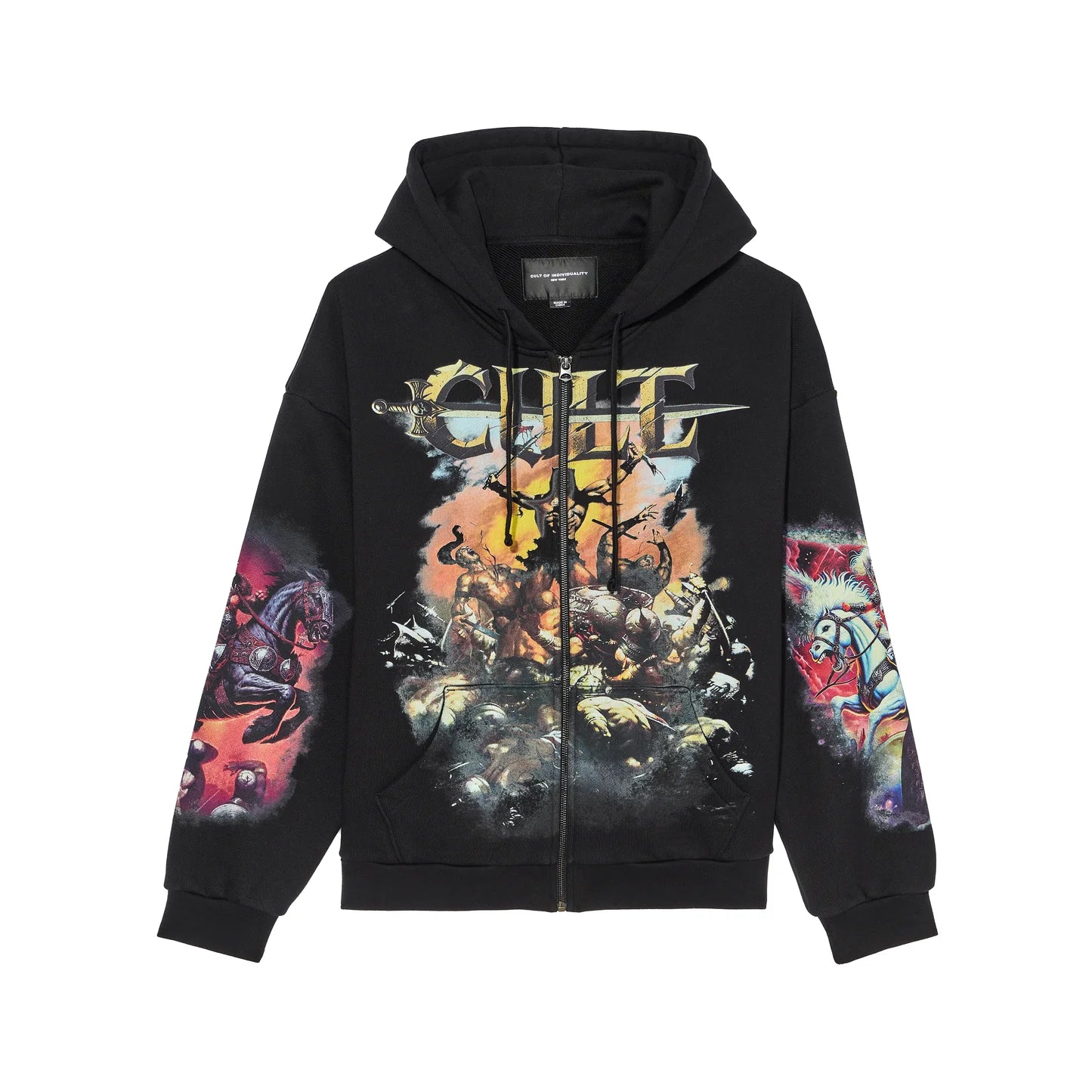 Cult Of Individuality Cult's Zip Novelty Hoody "Horseman"