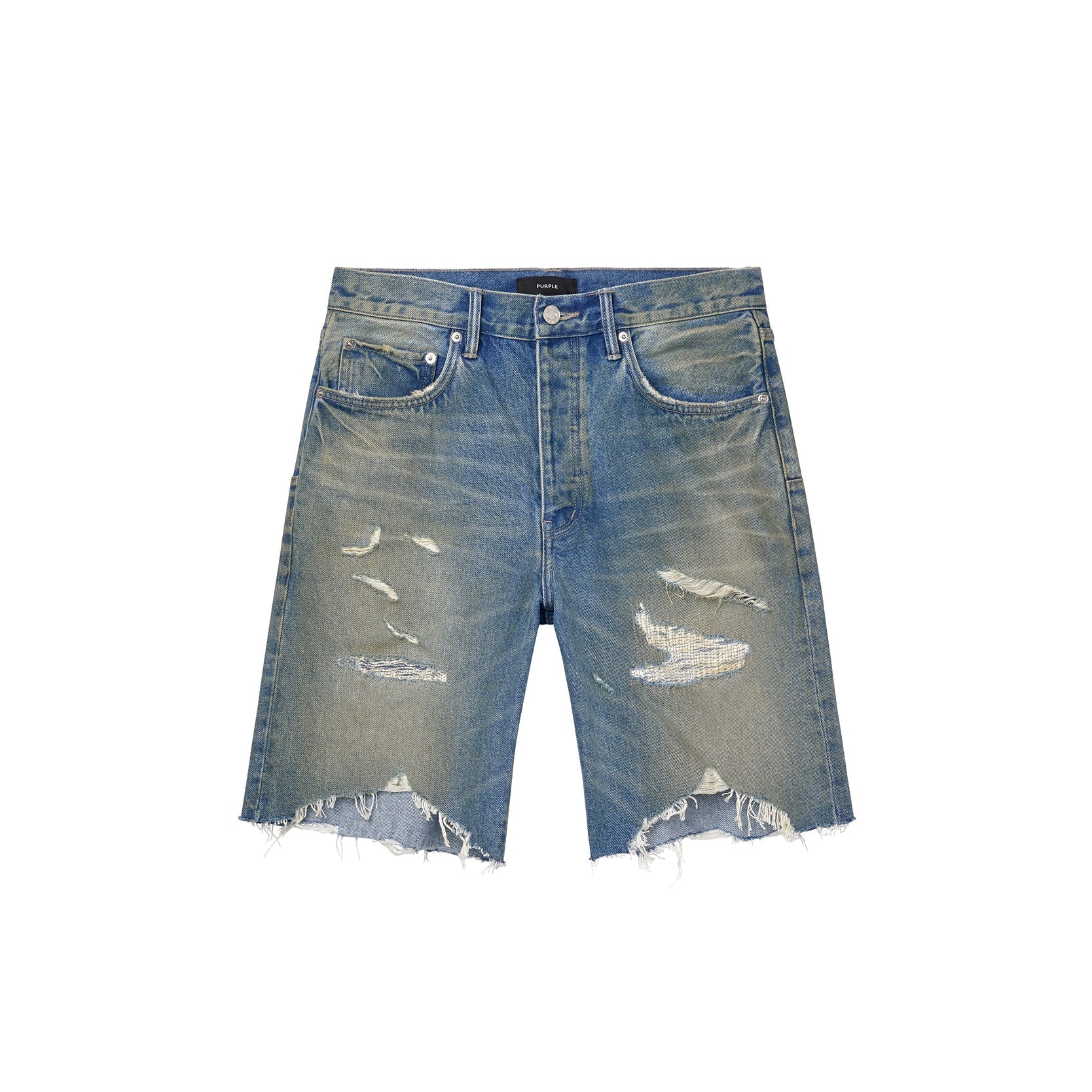 Purple Brand P059 Hight Summer Destroy Short