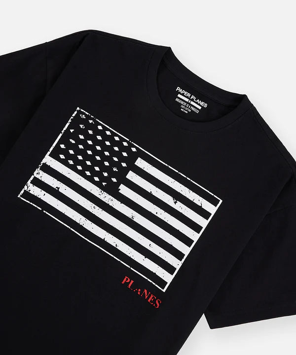 Paper Planes Black Diamond Flag Tee