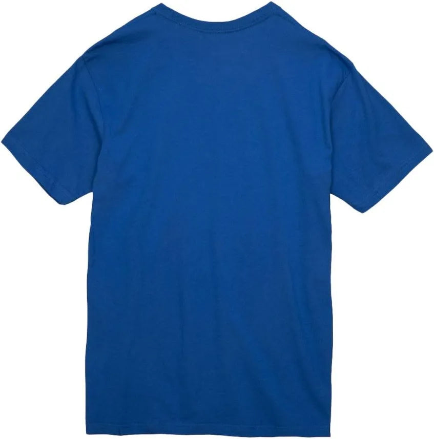 Mitchell & Ness Men's New York Knicks Striped Logo Lockup T-Shirt