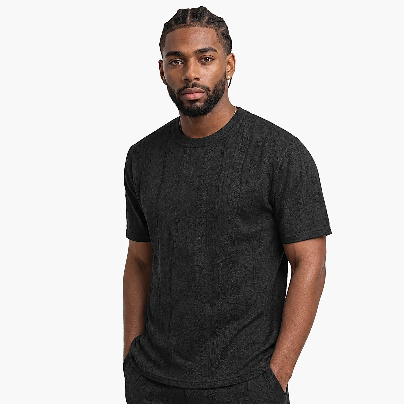 Coogi New - Light Weight Sweater Knit Short-Set