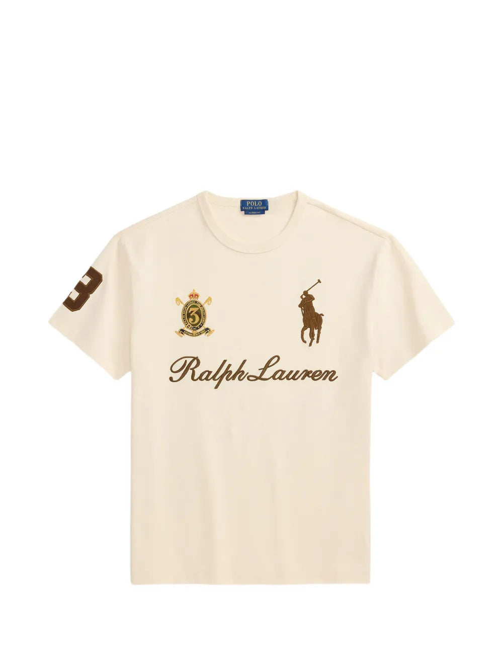 Polo Ralph Lauren logo-embroidered crest-patch T-shirt