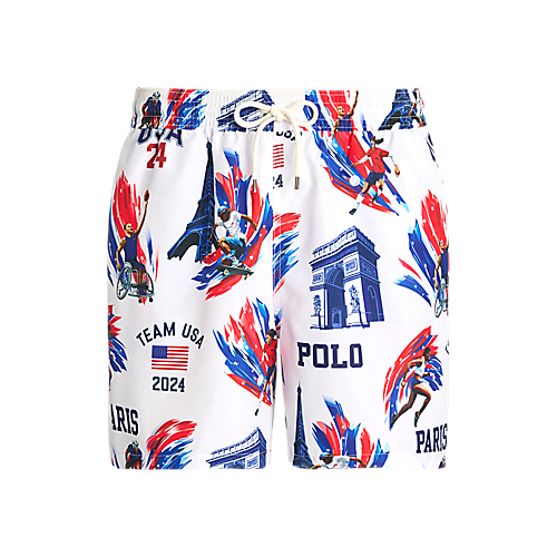 Polo Ralph Lauren Team USA 5.75-Inch Swim Trunk