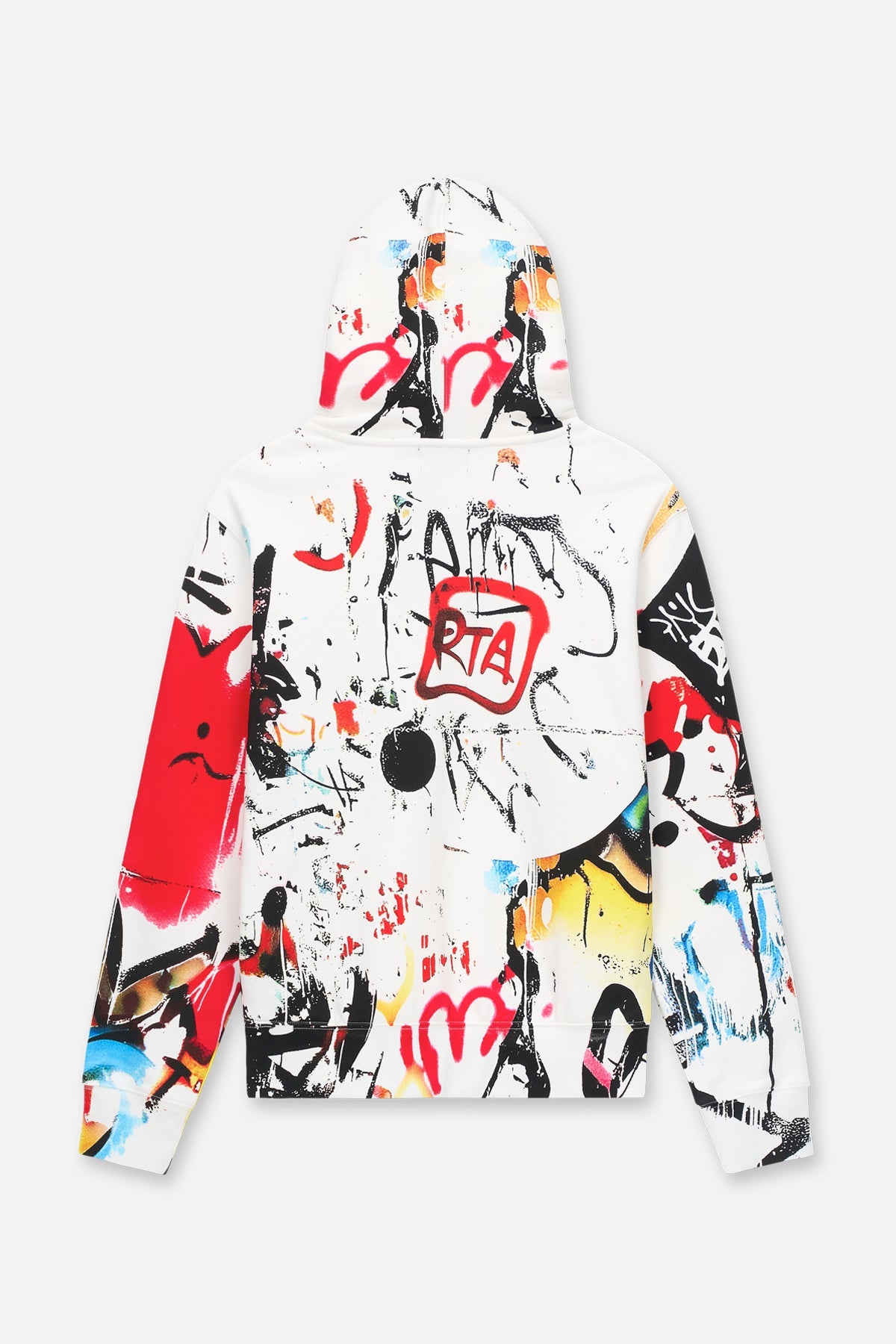 RTA Dion Hoodie | White Graffiti