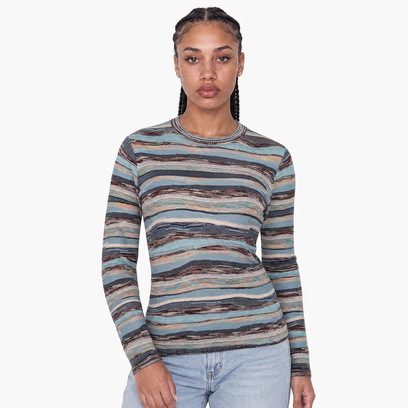 Coogi New - COOGI Women's All-Season Sweater Knit LS Top