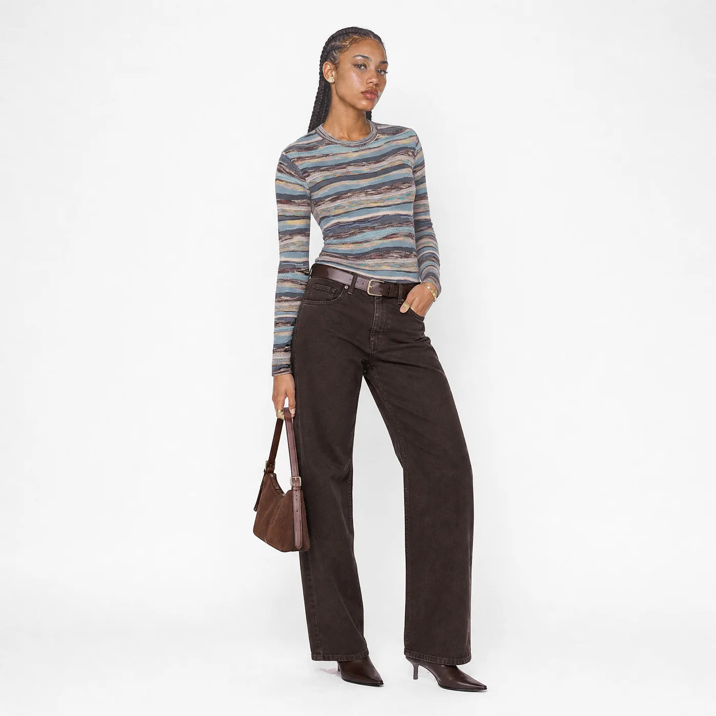 Coogi New - COOGI Women's All-Season Sweater Knit LS Top