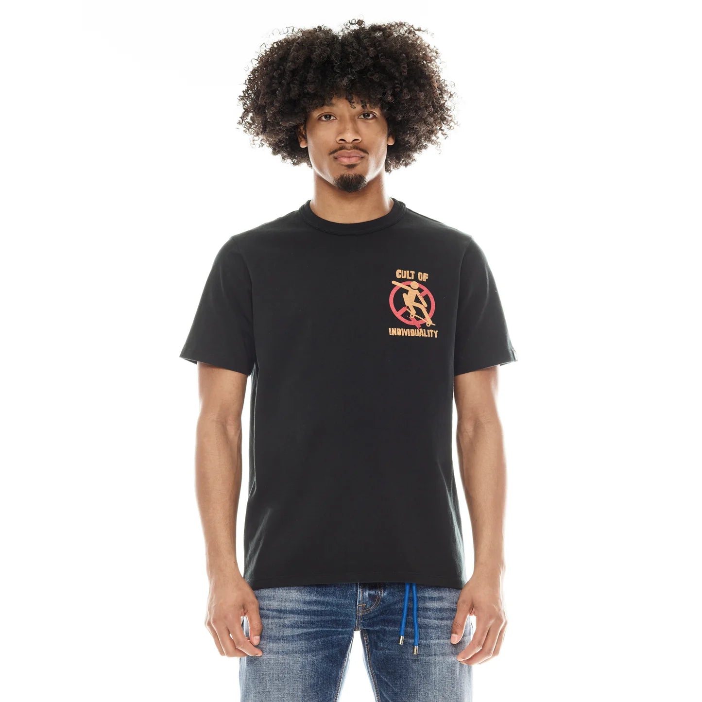 Cult Of Individuality Short Sleeve Crew Neck Tee "SaveSkater”