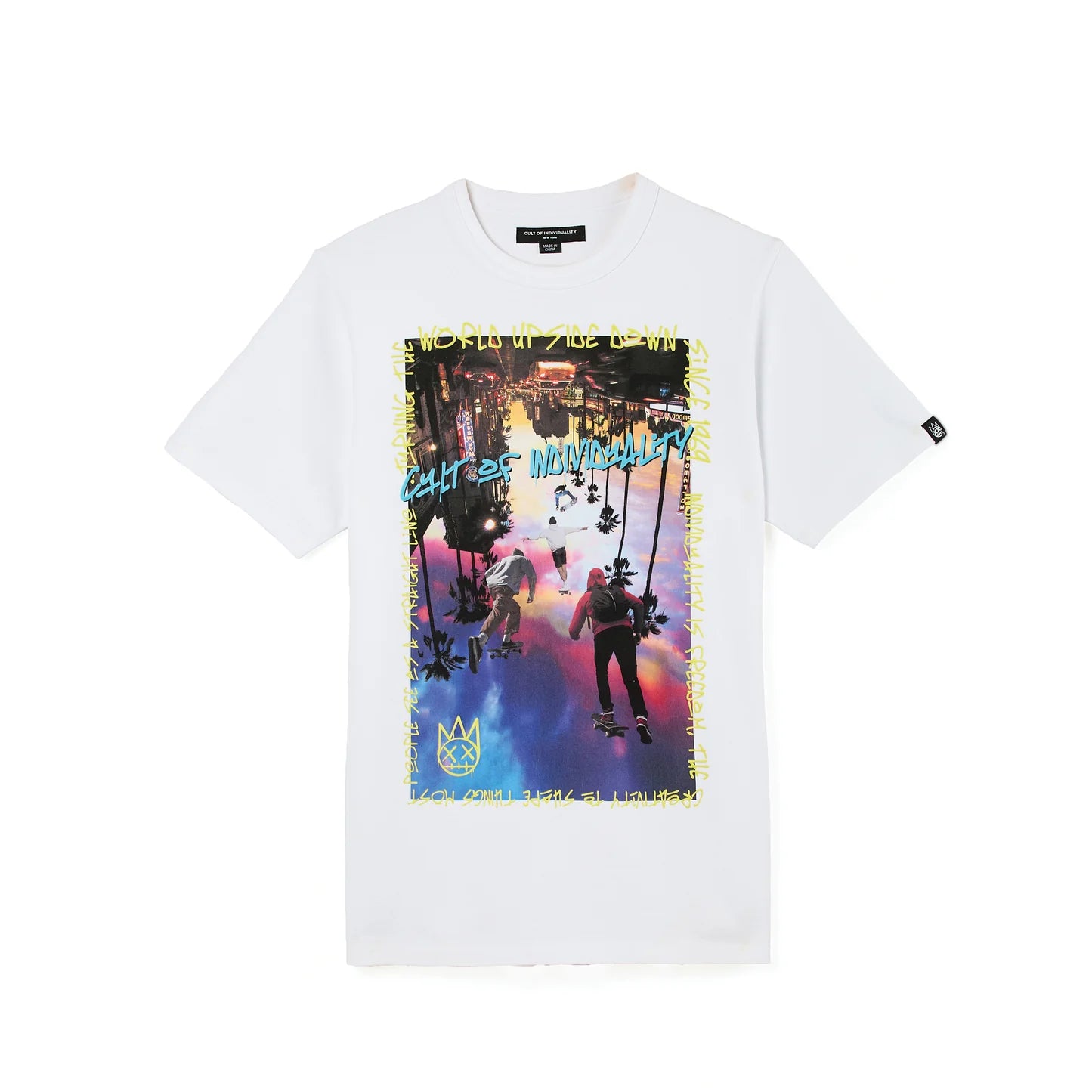 Cult Of Individuality Short Sleeve Crew Neck Tee "Turning The World”