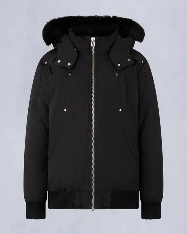 Moose Knuckles Kids Unisex Original Shearling Trim Bomber