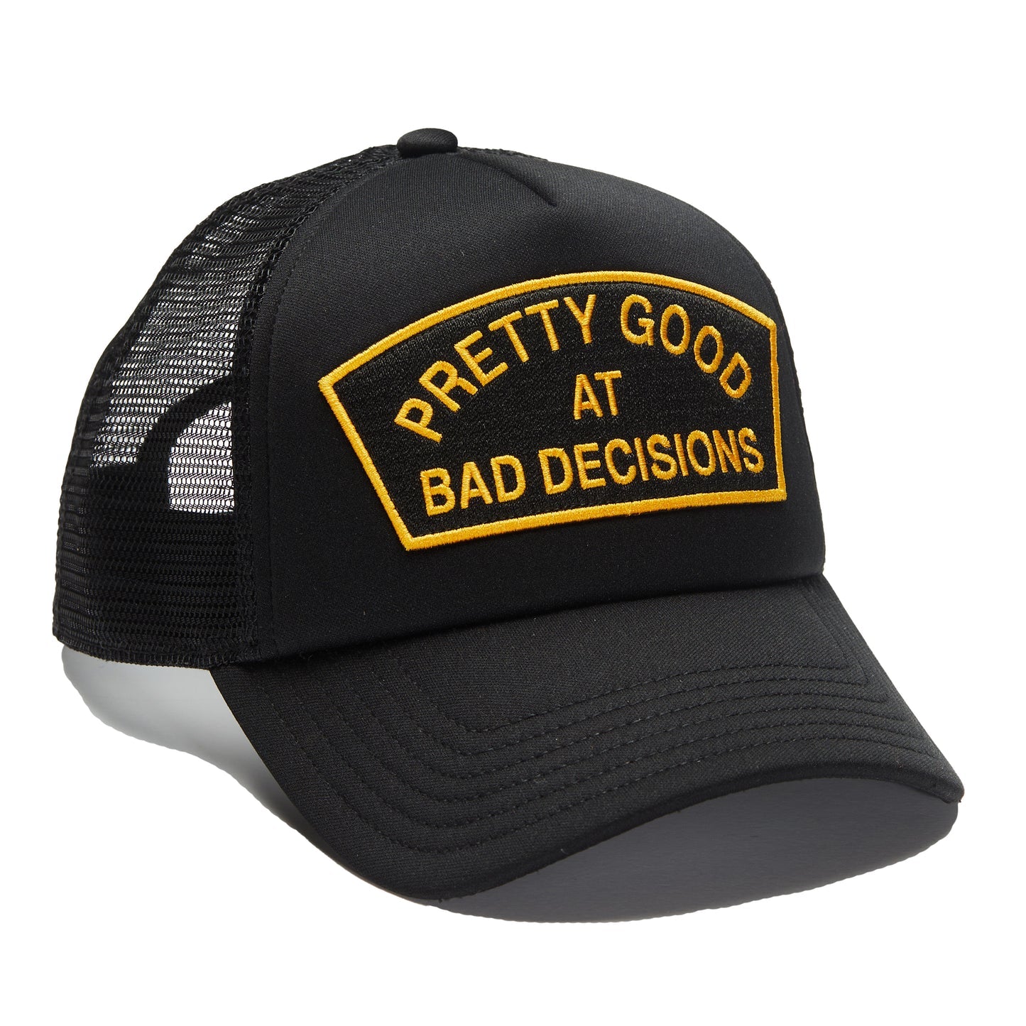 Cult Of Individuality “Bad Decisions” Mesh Back Trucker Hat