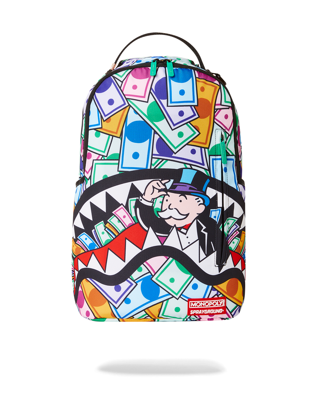 SprayGround Monopoly Money Shark DLXSR Backpack