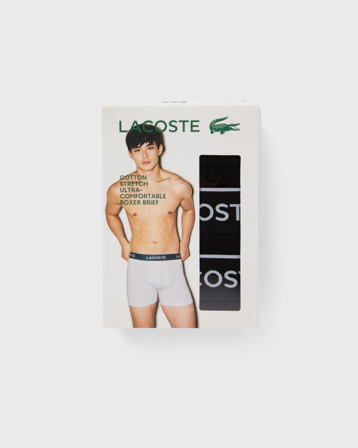 Lacoste Men’s Cotton Boxer Brief 3-Pack