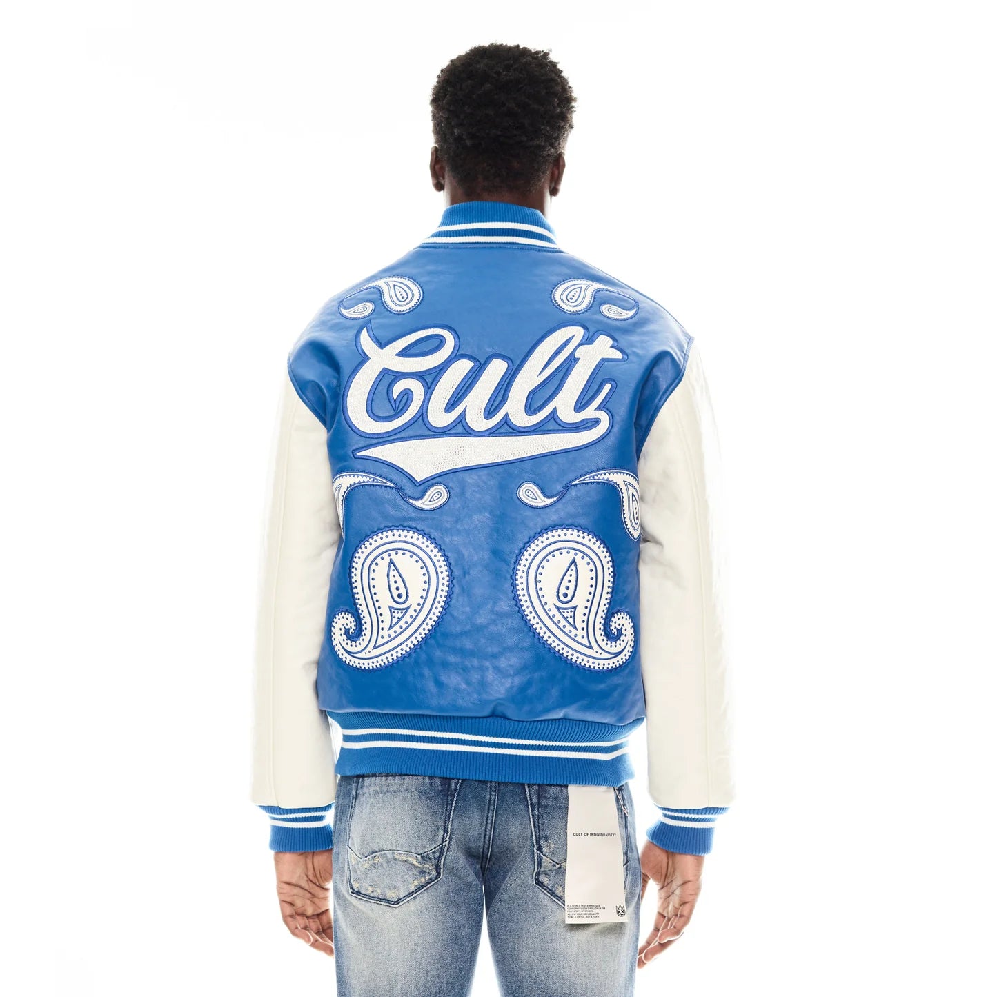 Cult Of Individuality Paisley Varsity Jacket