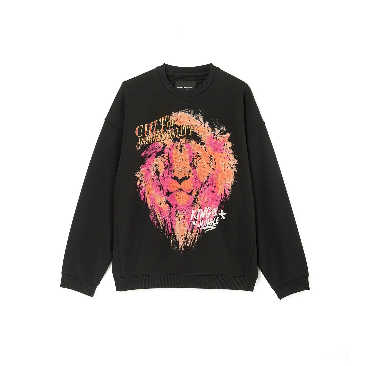 Cult Of Individuality Crewneck Fleece Sweater “King Of The Jungle”