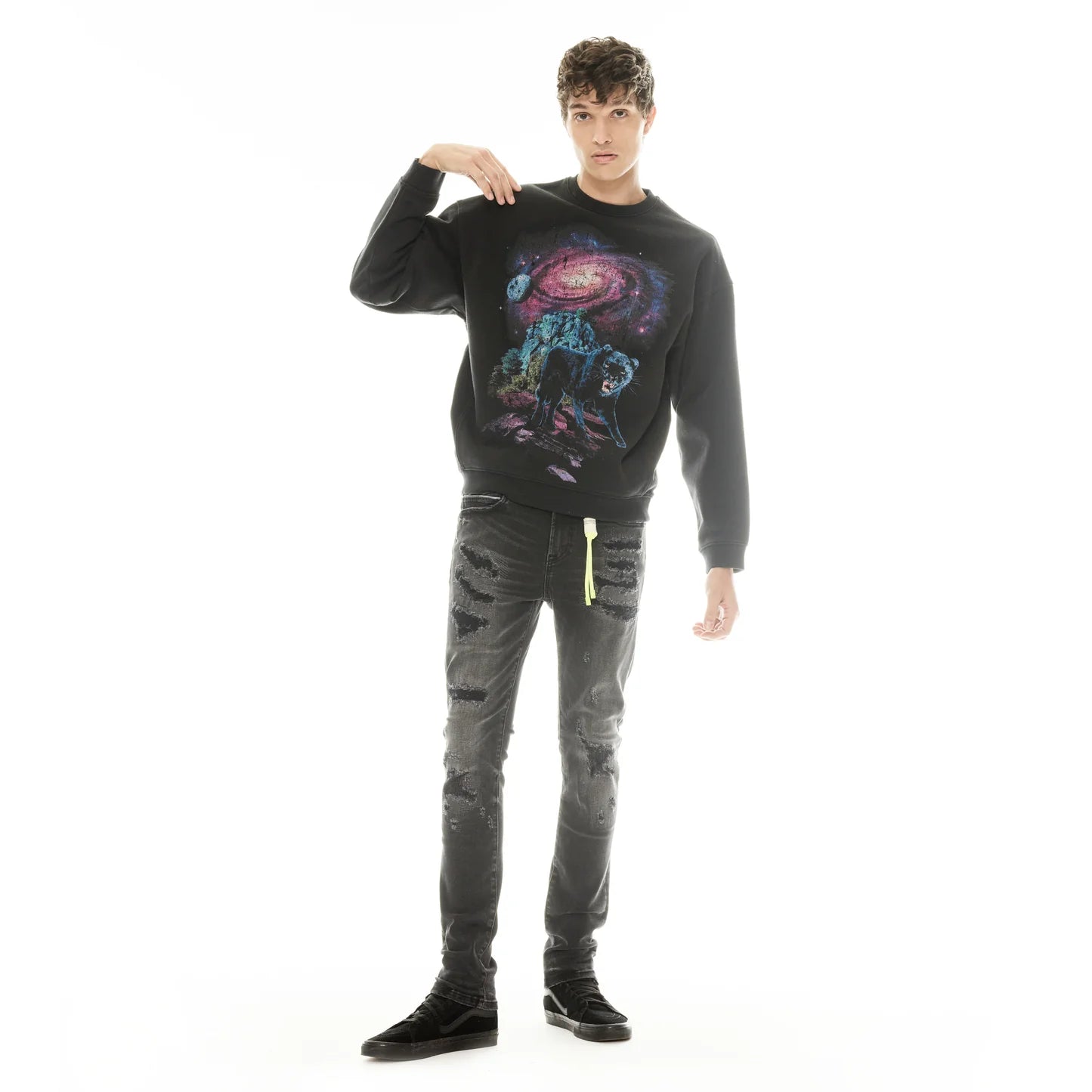 Cult Of Individuality Crewneck Fleece Sweater