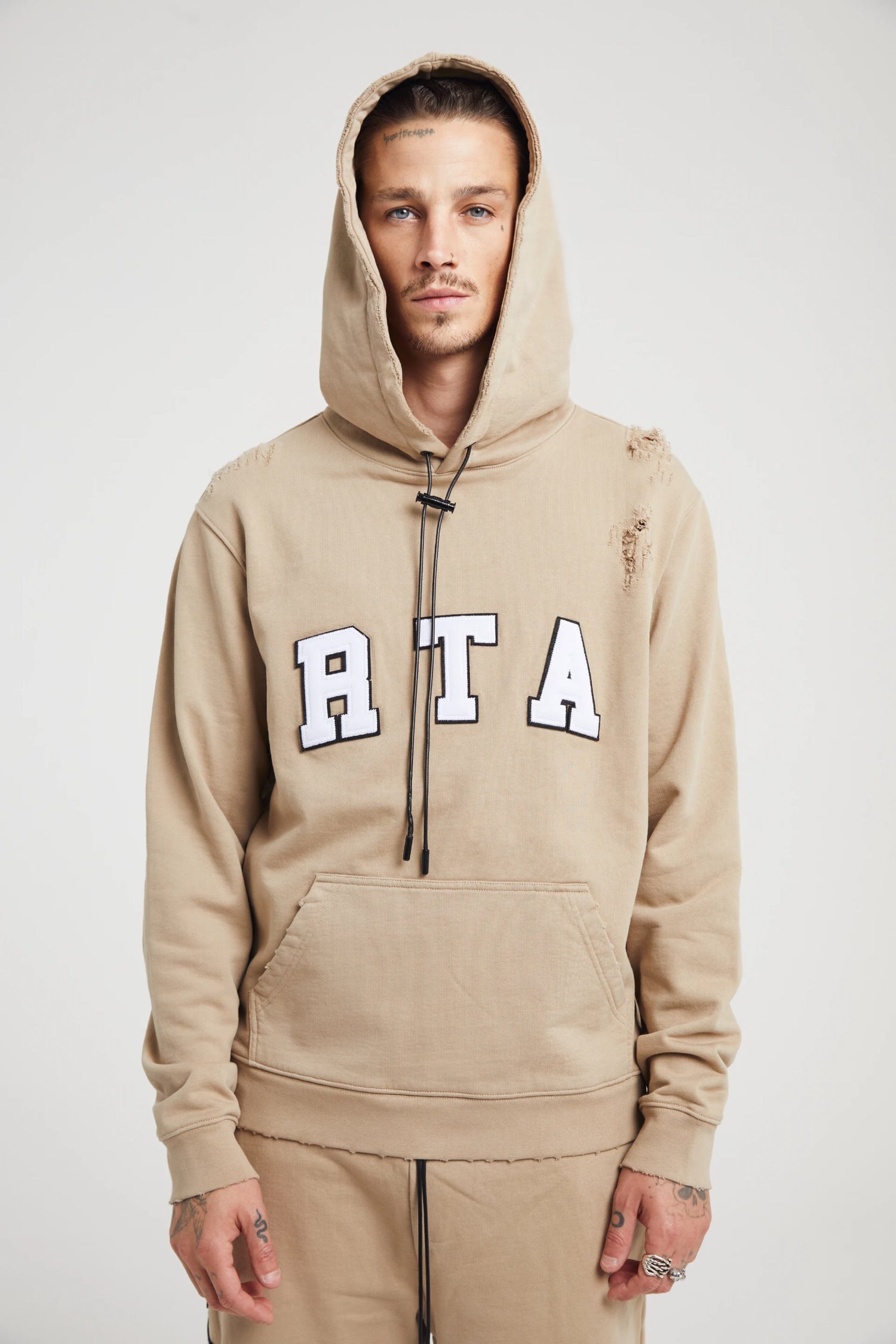 RTA MARKUS SWEATSUIT | NUDE COLLEGIATE