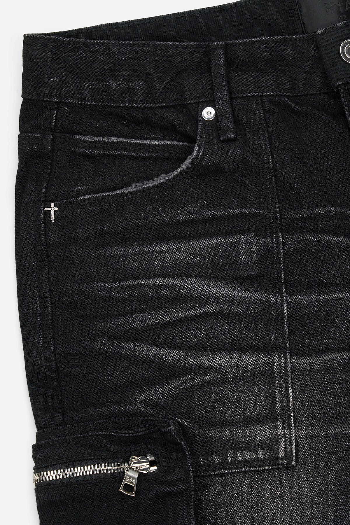 RTA Slate Cargo Skinny Jean | Black Vintage