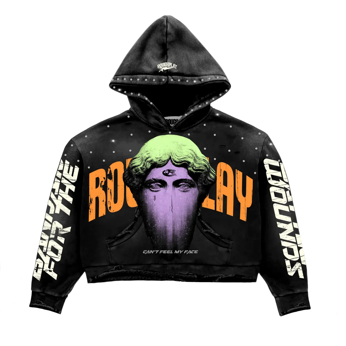 RoughPlay Can’t Feel My Face Hoodie (Black)