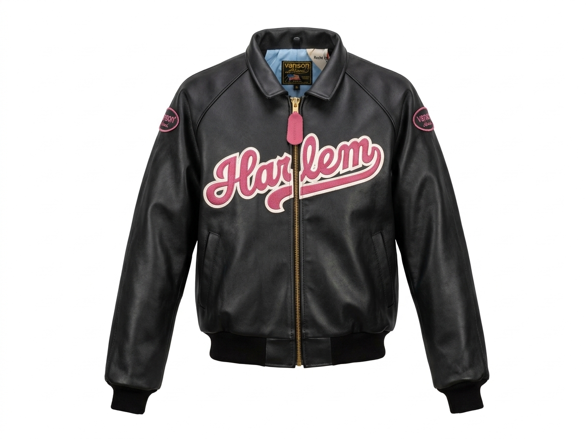 Vanson Men’s Bomber Jacket Harlem