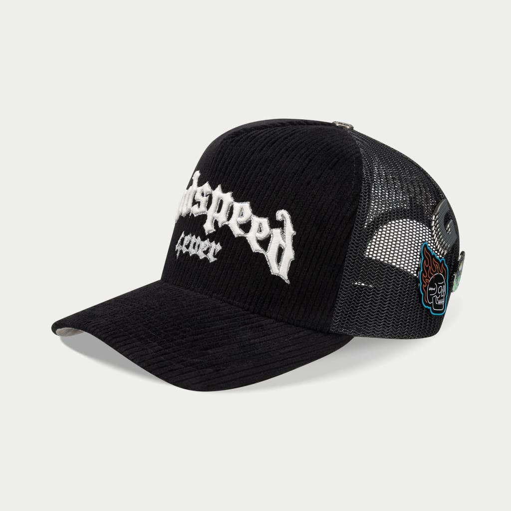 Godspeed GS Forever Trucker Hat (Black Corduroy)