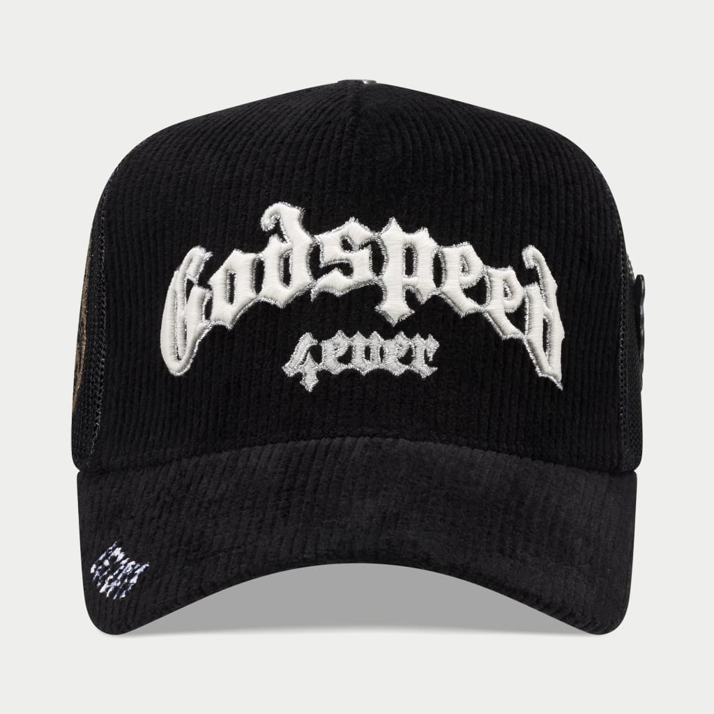 Godspeed GS Forever Trucker Hat (Black Corduroy)