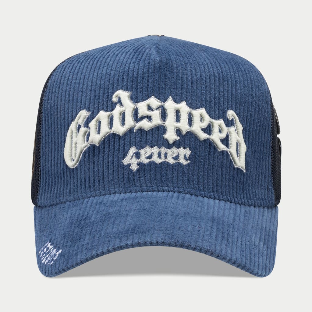 Godspeed GS Forever Trucker Hat (Saphire Corduroy)