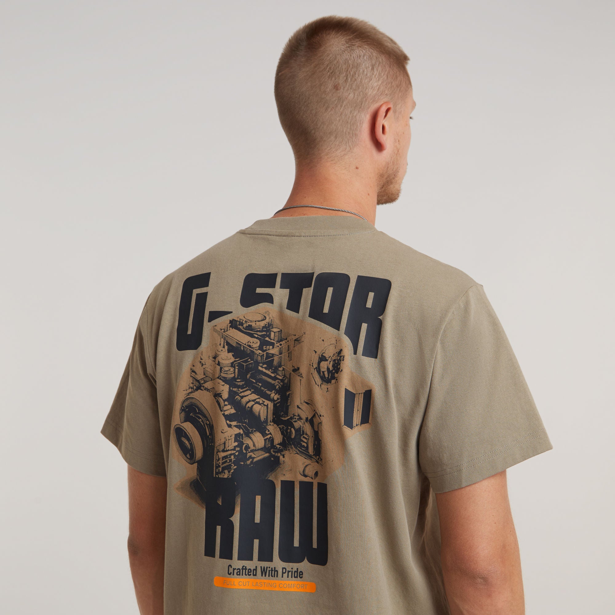 G-STAR TEE Engine Back GR loose R T