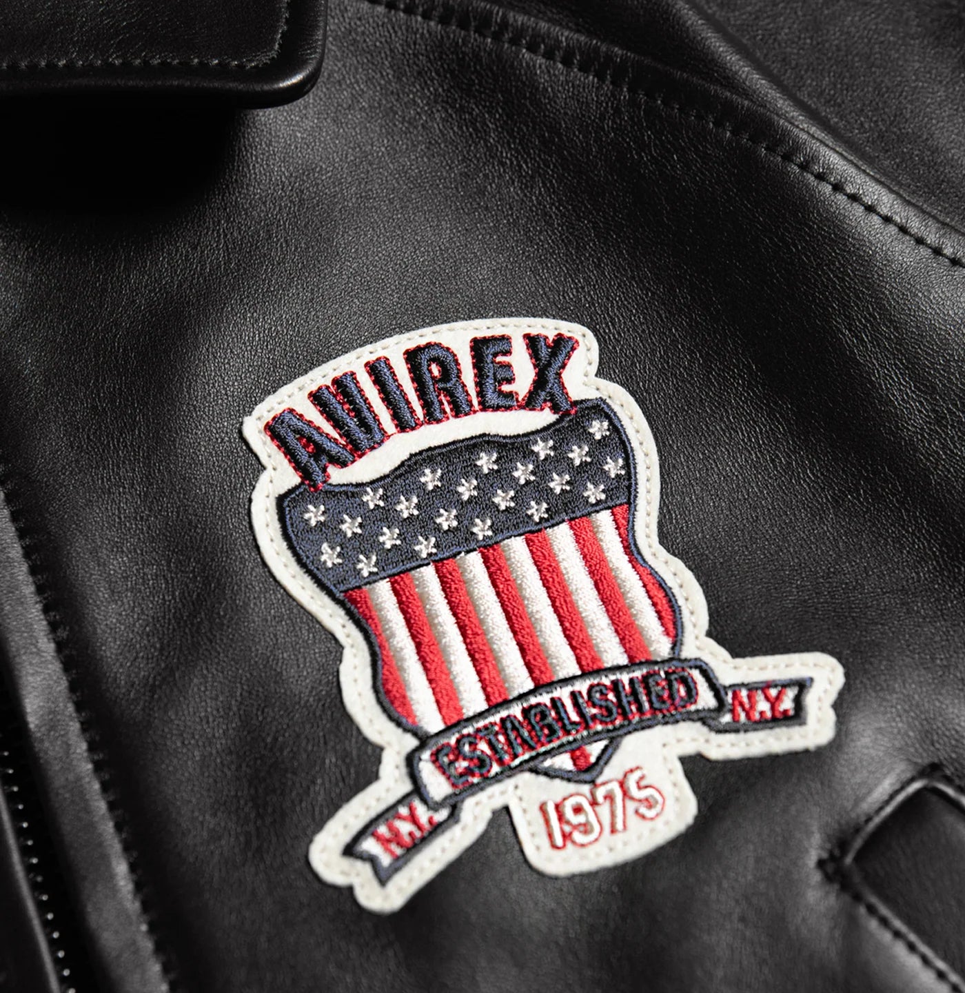 Avirex Women’s Leather Crop Jacket