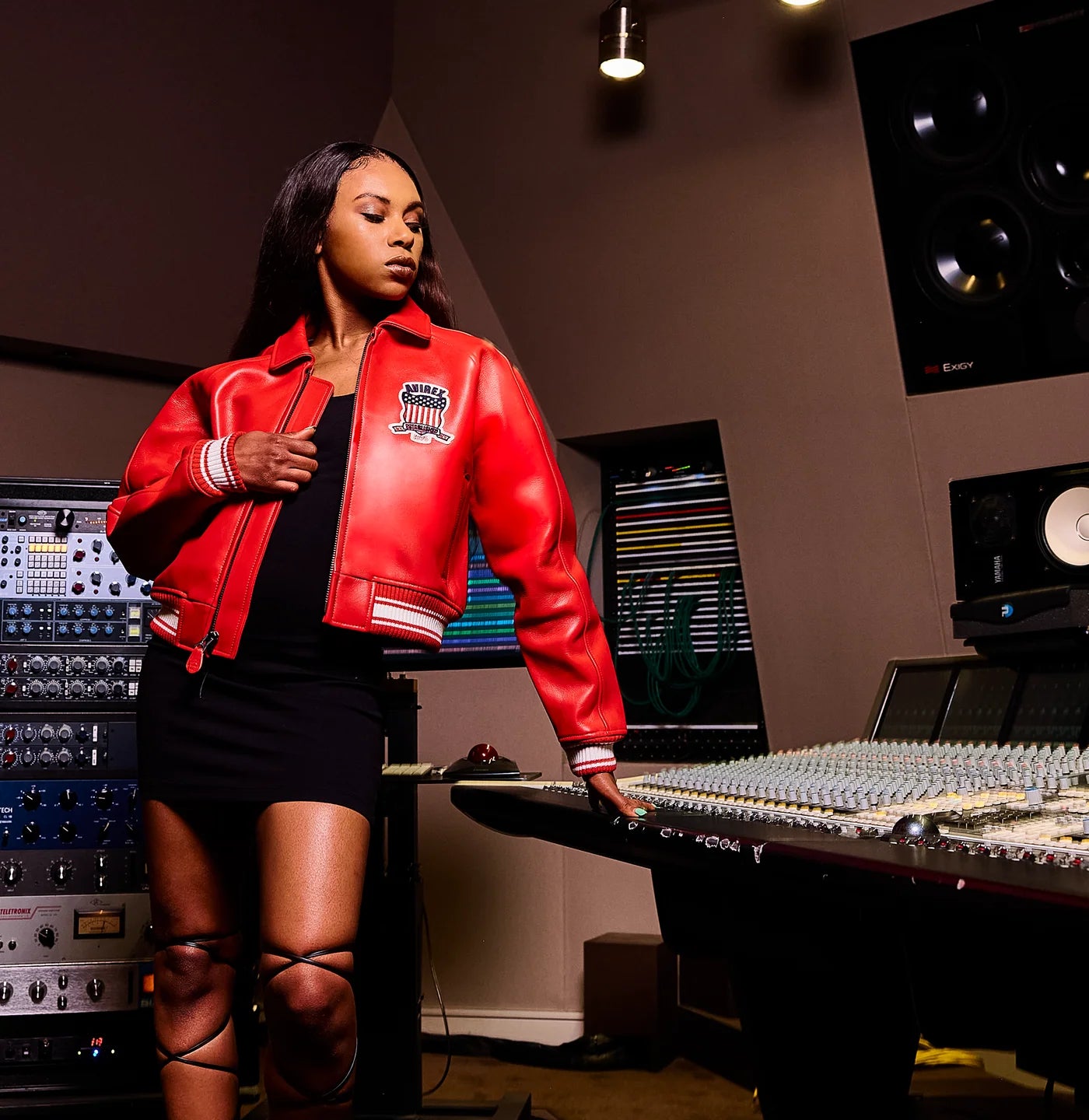 Avirex Women’s Leather Crop Jacket