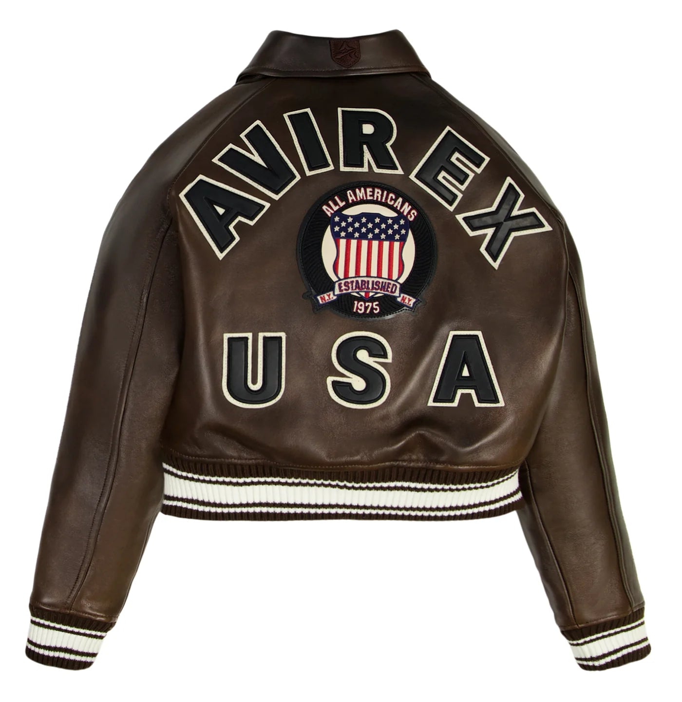 Avirex Women’s Leather Crop Jacket
