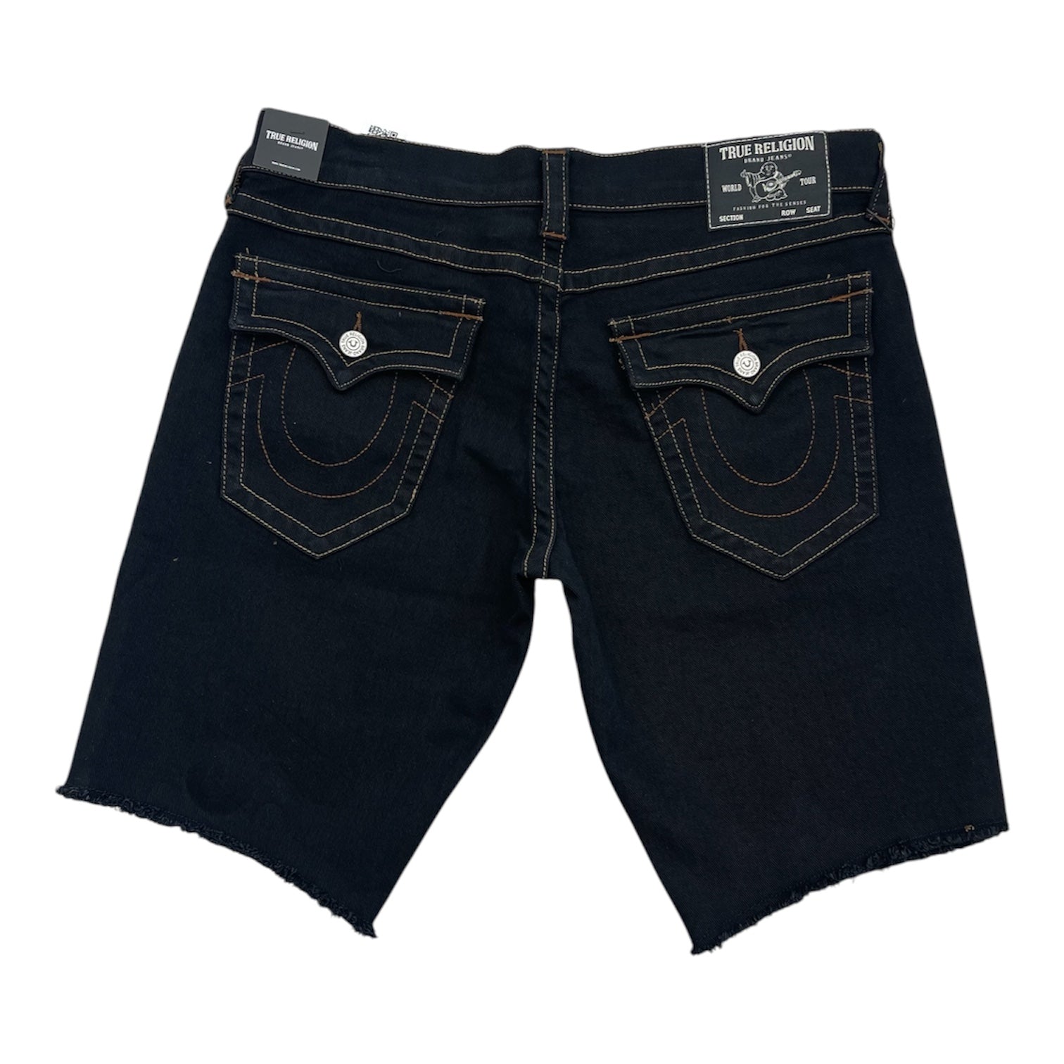 True Religion Ricky SN Flap Short Fray Hem