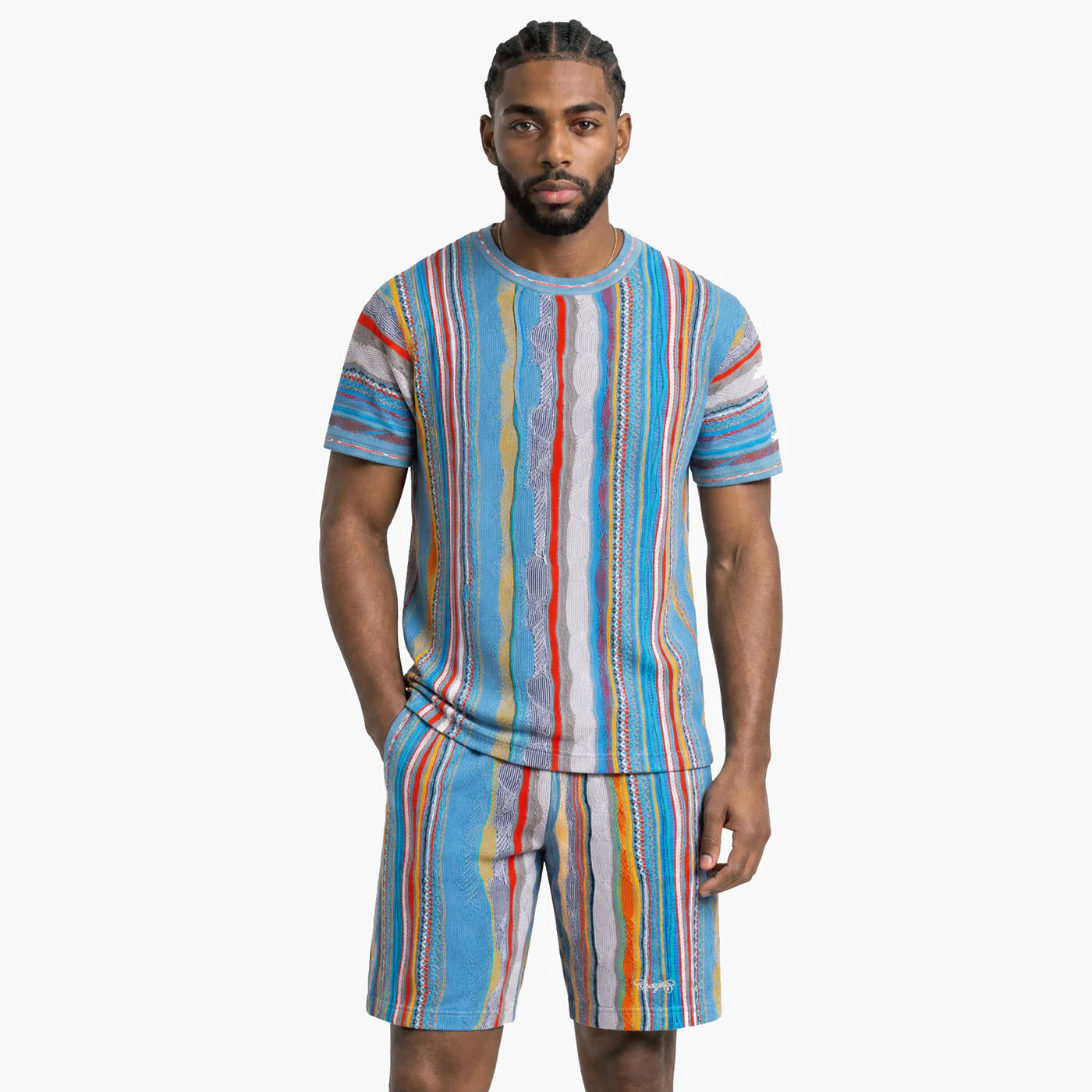 Coogi Light Weight Knit Short Set