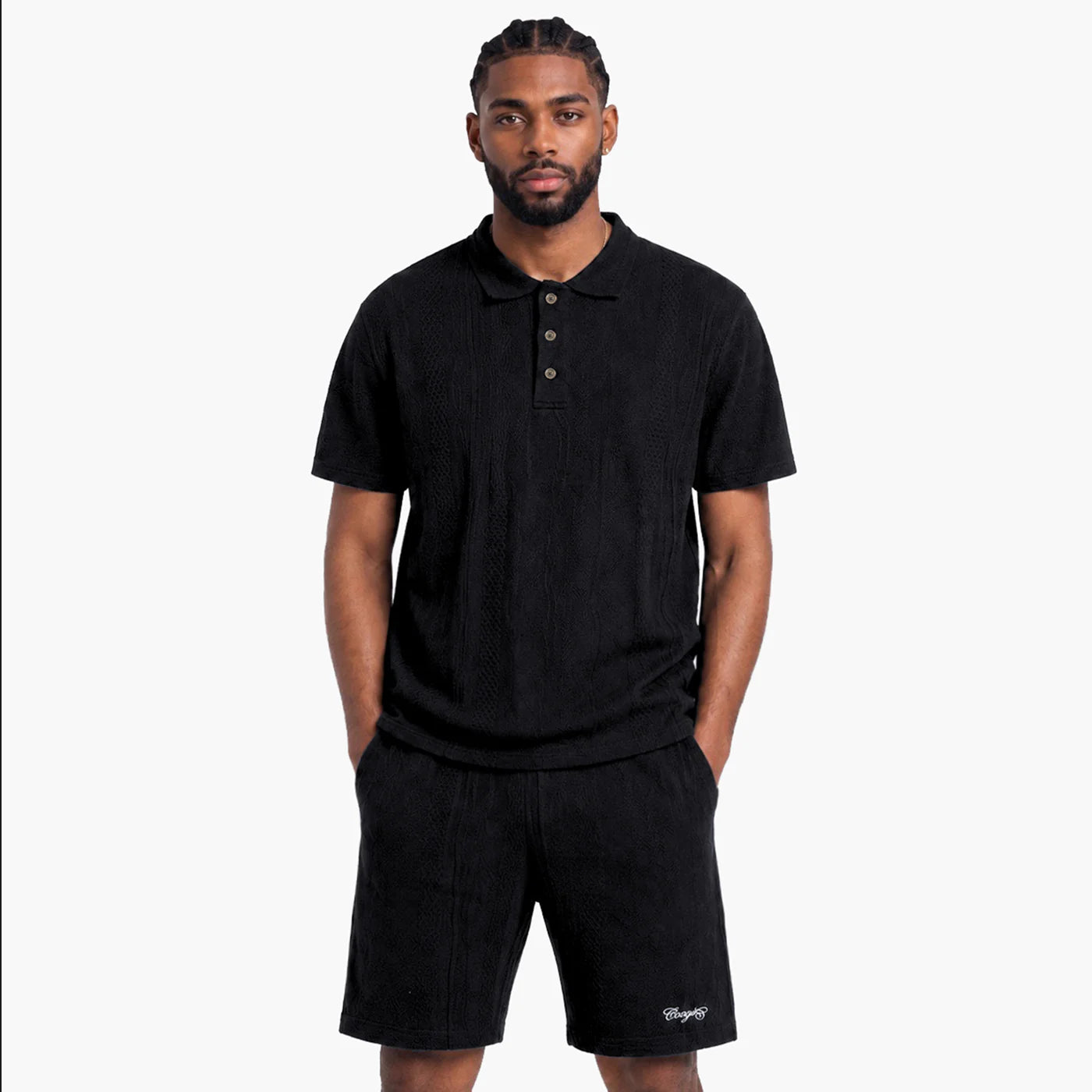 Coogi New - Light Weight Sweater Knit Short-Set