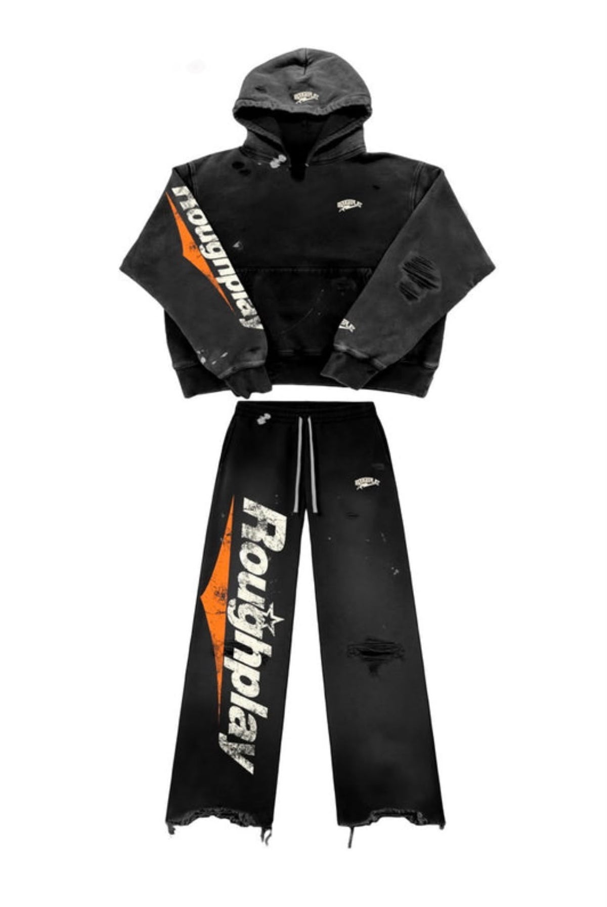 RoughPlay Black/Orange Straight Leg Set